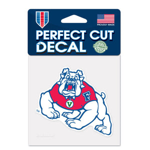 Fresno State Bulldogs Decal 4x4 Perfect Cut Color - WinCraft