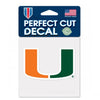 Miami Hurricanes Decal 4x4 Perfect Cut Color - WinCraft
