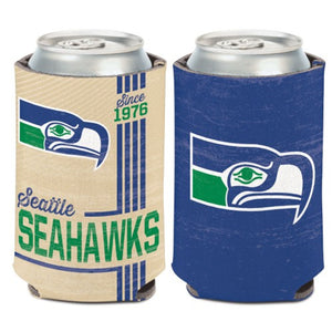 Seattle Seahawks Can Cooler Vintage Design Special Order - WinCraft