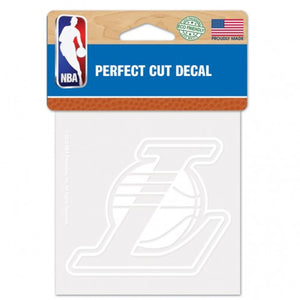 Los Angeles Lakers Decal 4x4 Perfect Cut White - WinCraft