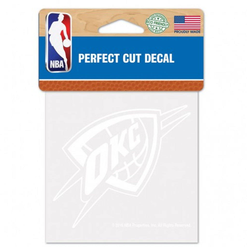 Oklahoma City Thunder Decal 4x4 Perfect Cut White - WinCraft