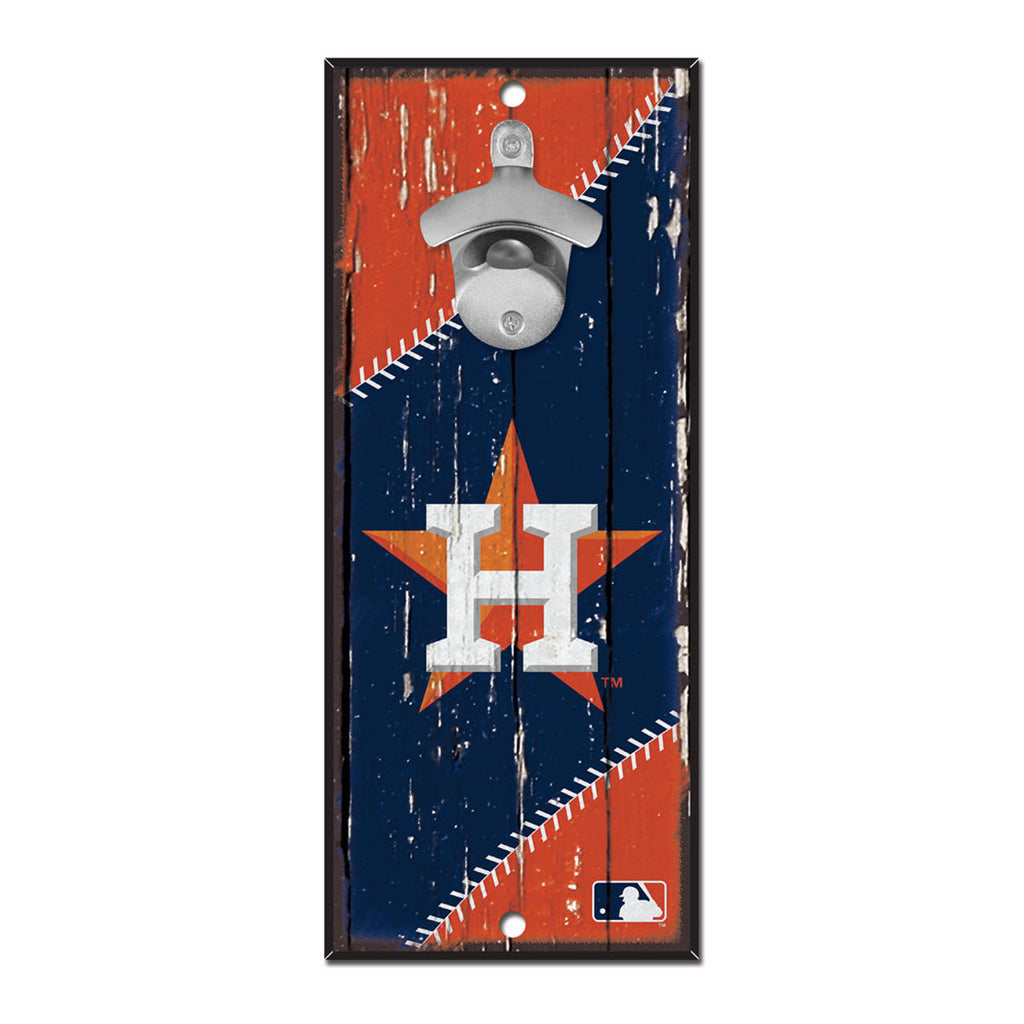 Houston Astros Sign Wood 5x11 Bottle Opener - WinCraft