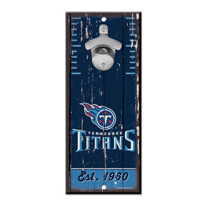 Tennessee Titans Sign Wood 5x11 Bottle Opener - WinCraft