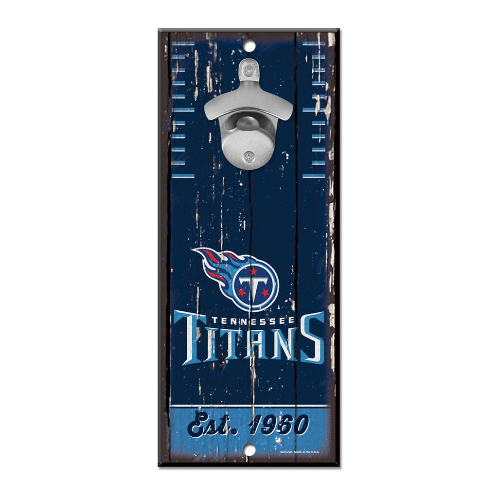 Tennessee Titans Sign Wood 5x11 Bottle Opener - WinCraft