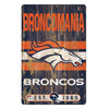 Denver Broncos Sign 11x17 Wood Slogan Design - WinCraft