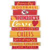 Kansas City Chiefs Sign 11x17 Wood Family Word Design - WinCraft