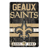 New Orleans Saints Sign 11x17 Wood Slogan Design - WinCraft