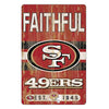 San Francisco 49ers Sign 11x17 Wood Slogan Design - WinCraft