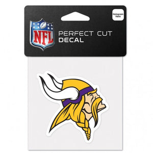 Minnesota Vikings Decal 4x4 Perfect Cut Color - WinCraft