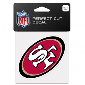 San Francisco 49ers Decal 4x4 Perfect Cut Color - WinCraft
