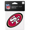 San Francisco 49ers Decal 4x4 Perfect Cut Color - WinCraft