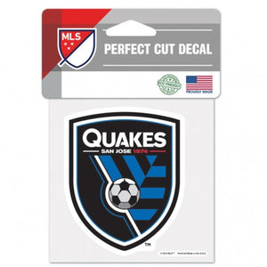 San Jose Earthquakes Decal 4x4 Perfect Cut Color - WinCraft