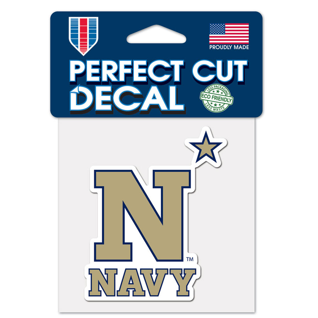 Navy Midshipmen Decal 4x4 Perfect Cut Color - WinCraft