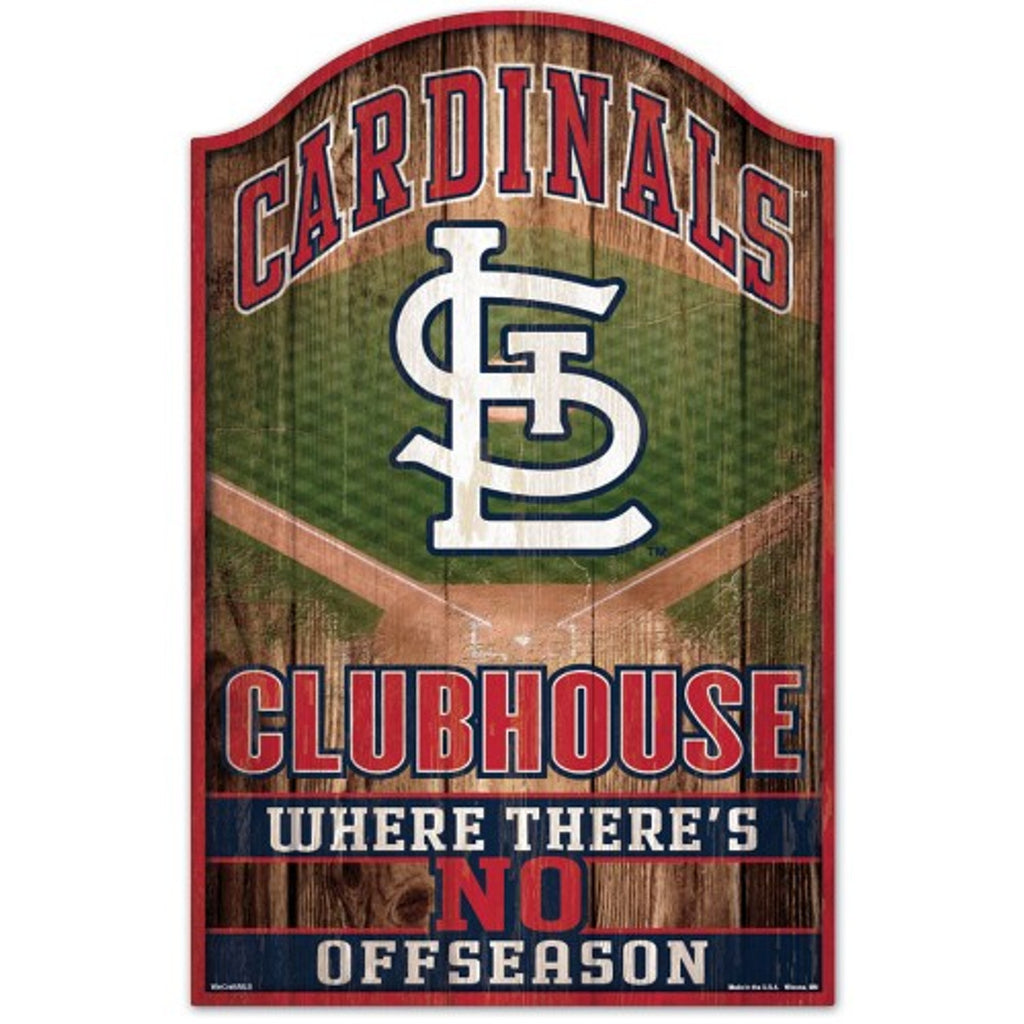 St. Louis Cardinals Sign 11x17 Wood Fan Cave Design - WinCraft