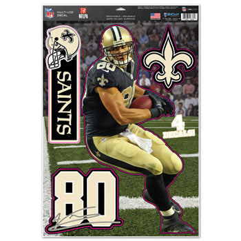 New Orleans Saints Decal 11x17 Multi Use Jimmy Graham Design CO - WinCraft