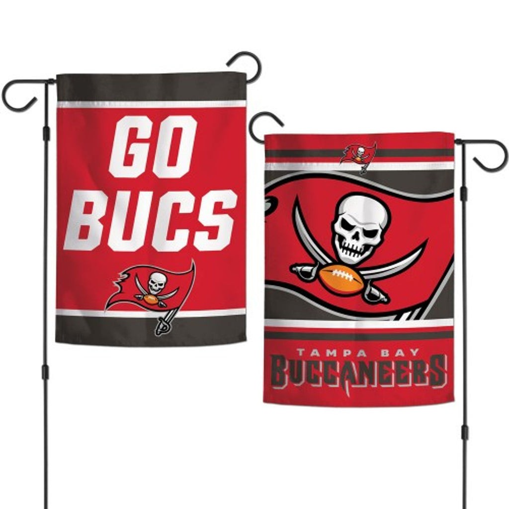 Tampa Bay Buccaneers Flag 12x18 Garden Style 2 Sided Slogan Design - WinCraft
