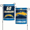 Los Angeles Chargers Flag 12x18 Garden Style 2 Sided Slogan Design - Special Order - WinCraft