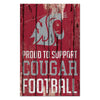 Washington State Cougars Sign 11x17 Wood Proud to Support Design - WinCraft