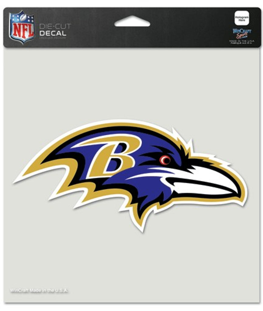 Baltimore Ravens Decal 8x8 Die Cut Color - WinCraft