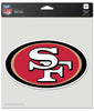 San Francisco 49ers Decal 8x8 Die Cut Color - WinCraft