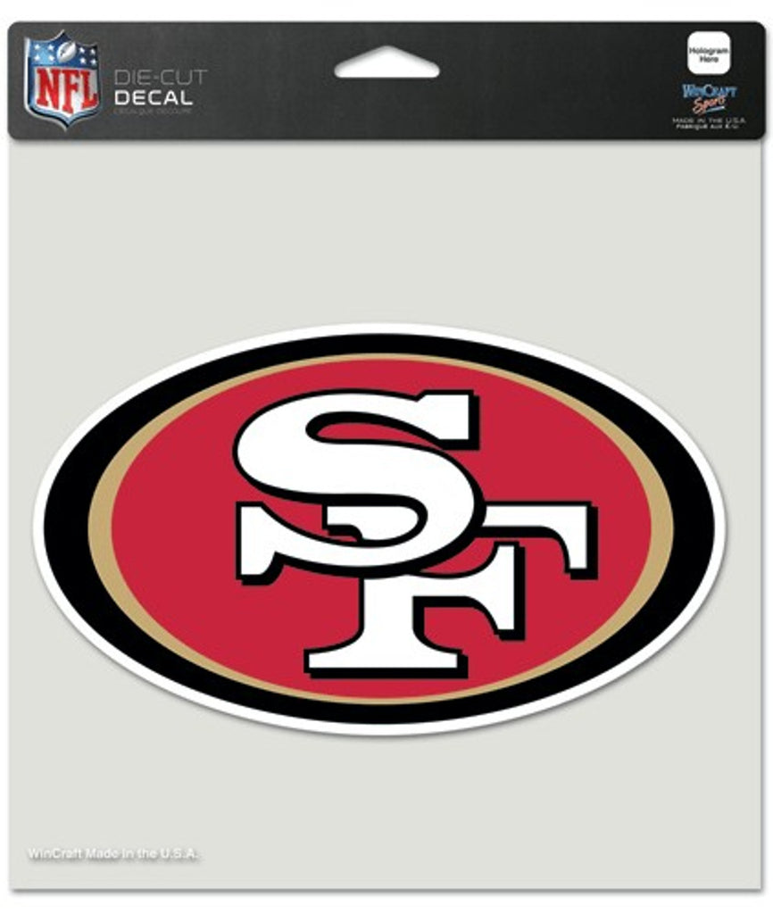 San Francisco 49ers Decal 8x8 Die Cut Color - WinCraft