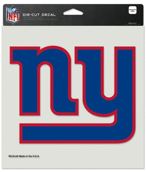 New York Giants Decal 8x8 Die Cut Color - WinCraft