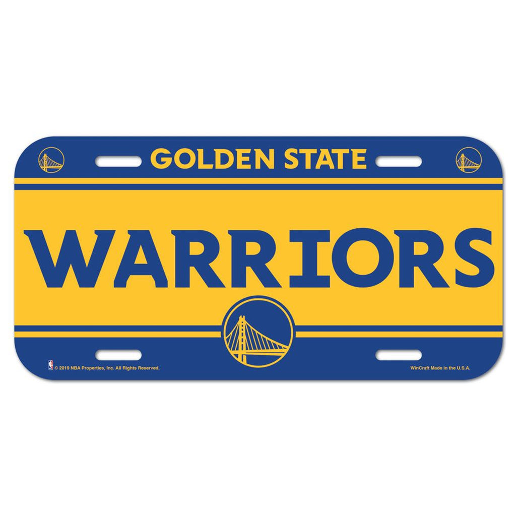 Golden State Warriors License Plate Plastic - WinCraft