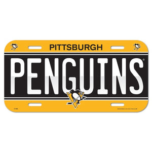 Pittsburgh Penguins License Plate Plastic - WinCraft