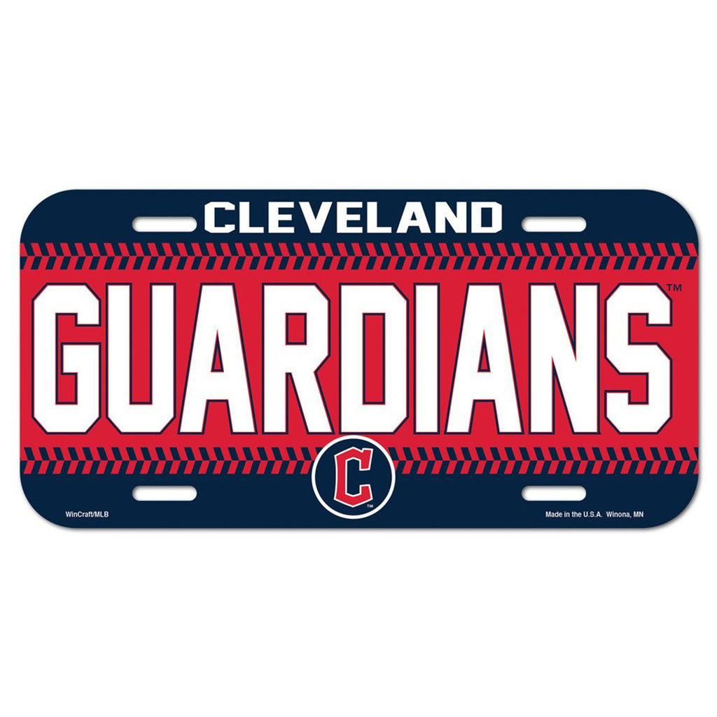 Cleveland Guardians License Plate Plastic - WinCraft