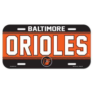 Baltimore Orioles License Plate Plastic - Special Order - WinCraft