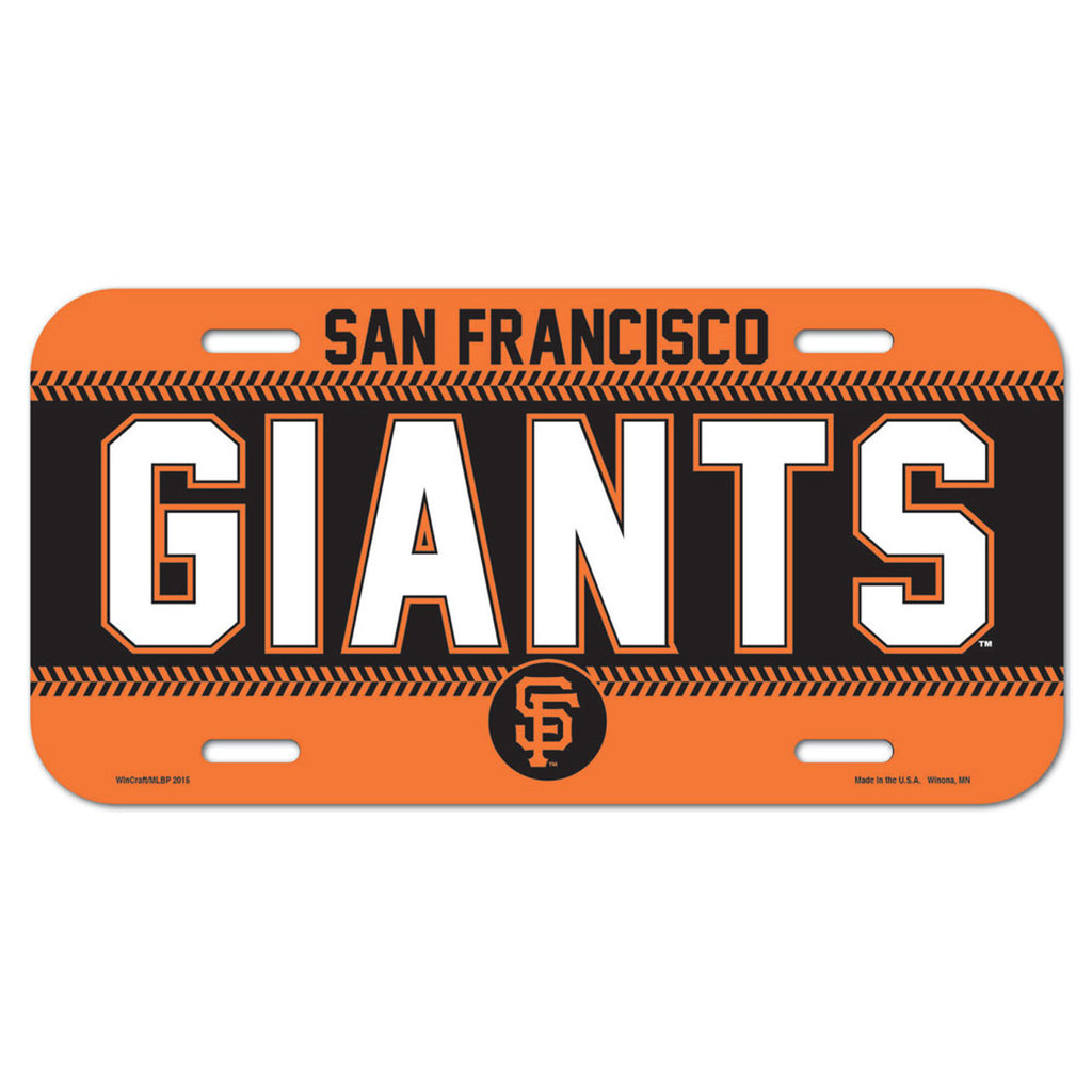 San Francisco Giants License Plate Plastic - WinCraft