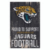Jacksonville Jaguars Sign 11x17 Wood Proud to Support Design - WinCraft