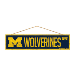 Michigan Wolverines Sign 4x17 Wood Avenue Design - WinCraft