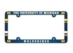 Michigan Wolverines License Plate Frame - Full Color - WinCraft