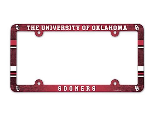 Oklahoma Sooners License Plate Frame - Full Color - WinCraft