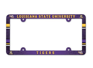 LSU Tigers License Plate Frame - Full Color - WinCraft