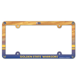 Golden State Warriors Plastic License Plate Frame Full Color Style - WinCraft