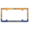 Golden State Warriors Plastic License Plate Frame Full Color Style - WinCraft