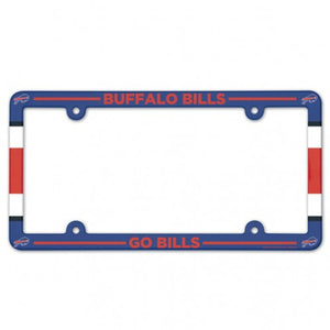 Buffalo Bills License Plate Frame Plastic Full Color Style - WinCraft