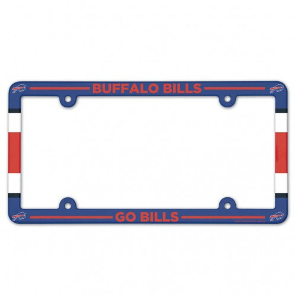 Buffalo Bills License Plate Frame Plastic Full Color Style - WinCraft