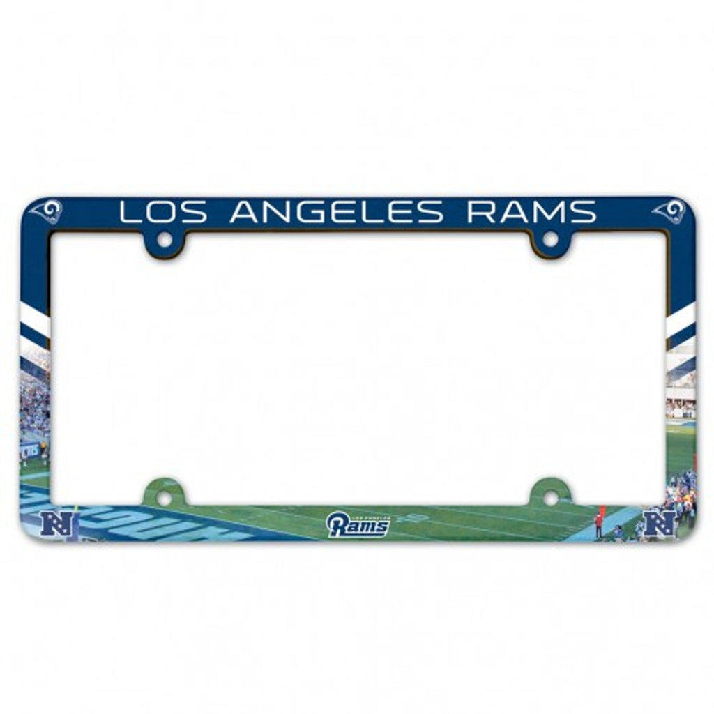 Los Angeles Rams License Plate Frame Plastic Full Color Style - WinCraft