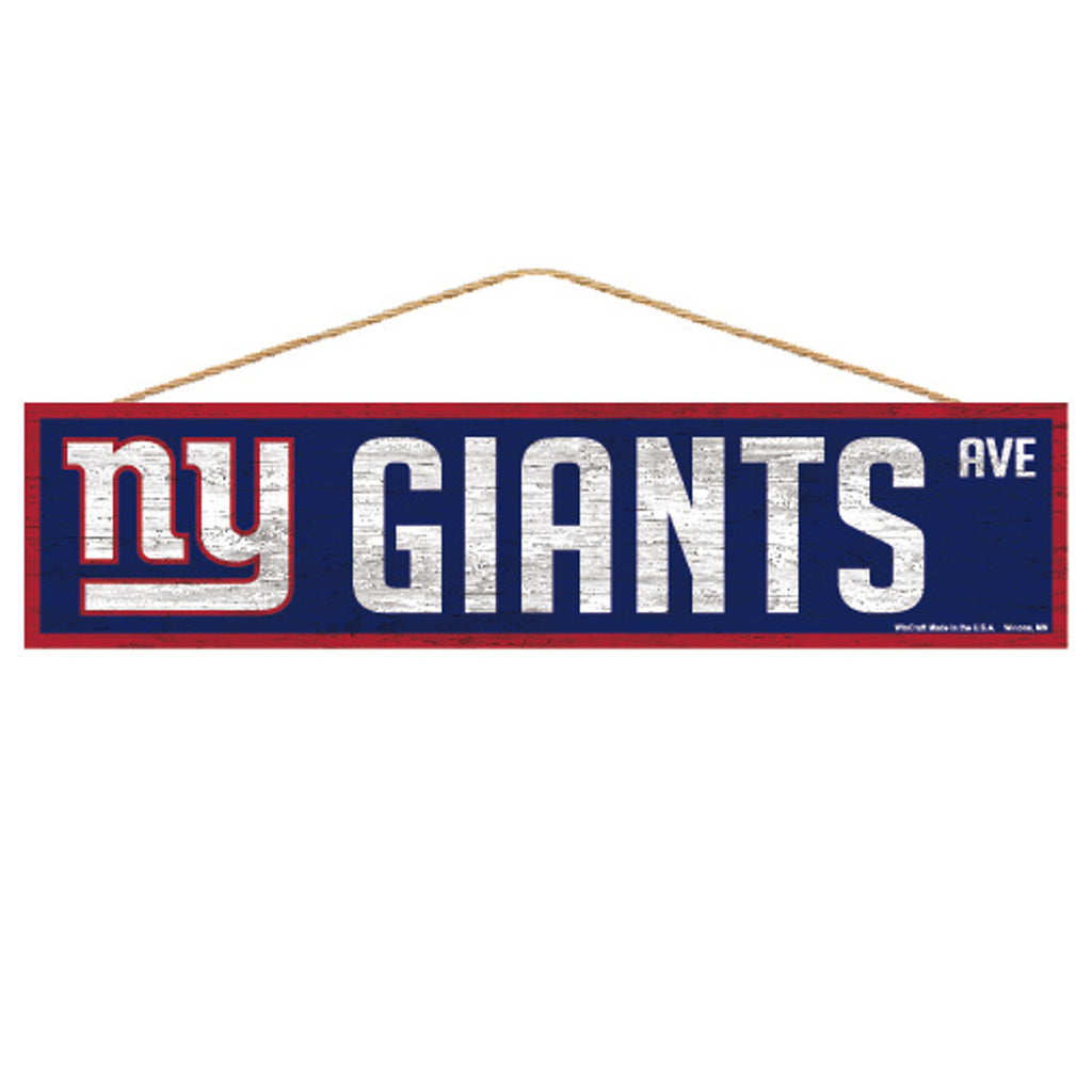 New York Giants Sign 4x17 Wood Avenue Design - WinCraft