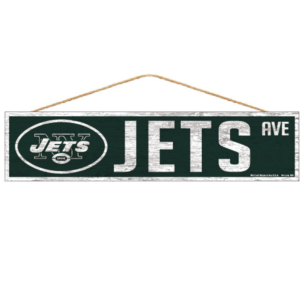 New York Jets Sign 4x17 Wood Avenue Design - WinCraft