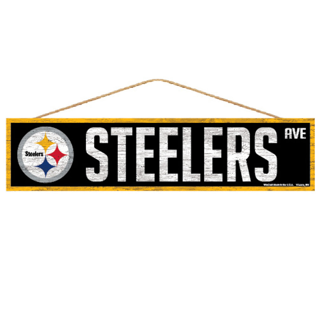 Pittsburgh Steelers Sign 4x17 Wood Avenue Design - WinCraft
