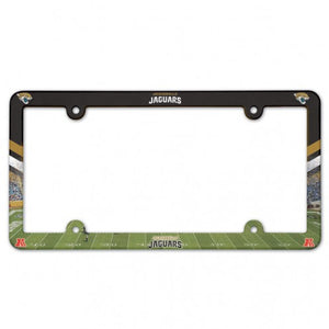 Jacksonville Jaguars License Plate Frame Plastic Full Color Style - WinCraft