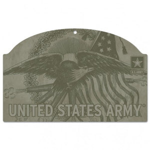 US Army Eagle 11x17 Wood Sign - Special Order - WinCraft