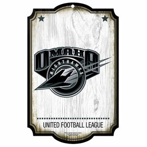 Omaha Nighthawks Sign 11x17 Wood CO - WinCraft