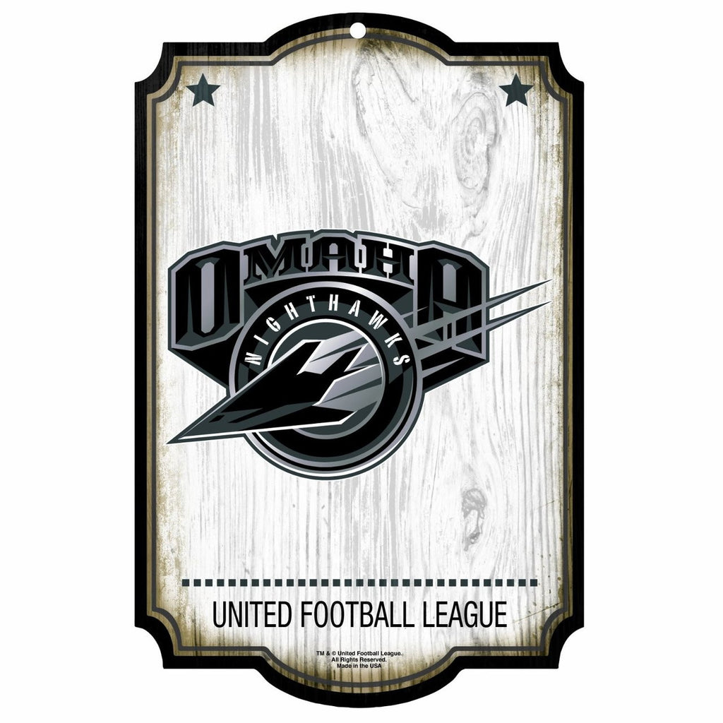 Omaha Nighthawks Sign 11x17 Wood CO - WinCraft