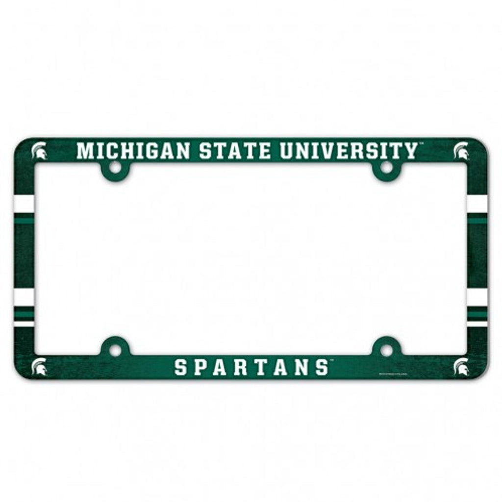 Michigan State Spartans Plastic Full Color License Plate Frame - WinCraft