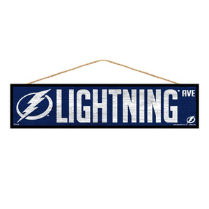 Tampa Bay Lightning Sign 4x17 Wood Avenue Design - Special Order - Wincraft Fanatics